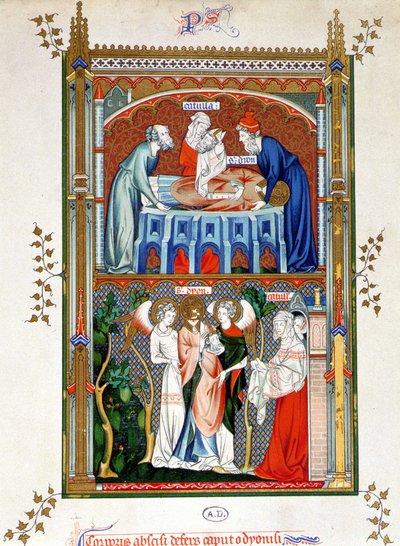 Martyr de Saint Denis, chromolithographie d