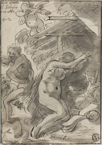 Marie Madeleine dans le désert - Unknown artist
