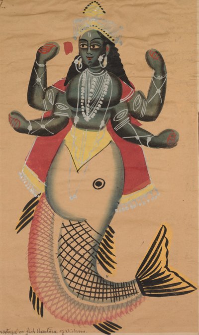 Matsya, avatar poisson de Vishnu - Unknown artist