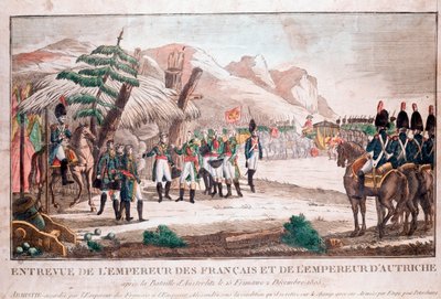 Rencontre de deux empereurs après la bataille d