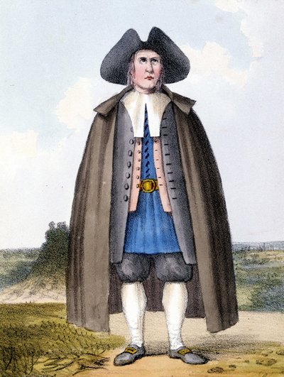 Membre de la secte des Quakers réformés en Angleterre à la fin du 18ème siècle - Unknown artist