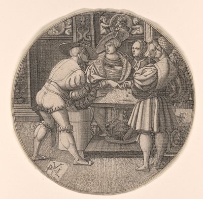 Hommes jouant aux dés - Unknown artist