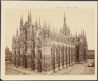 Milan, la cathédrale depuis le palais royal - Unknown artist