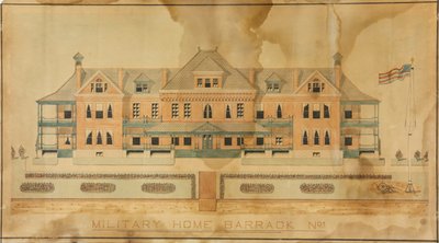 Military Home Barrack No. 1, dessin de présentation - Unknown artist