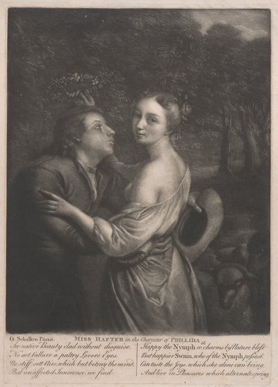 Miss Rafter (1711-1785) dans le rôle de Phillida - Unknown artist