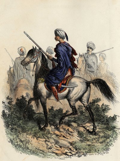 Gendarmes maures (ou gardes champêtres) chargés de la police rurale d