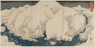 Montagne et Rivière sur la Route de Kiso - Unknown artist