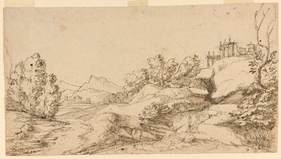 Paysage montagneux - Unknown artist