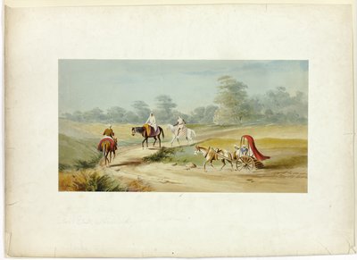 Autochtone voyageant en Inde - Unknown artist