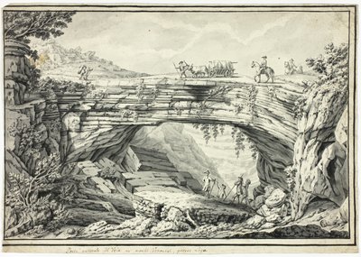Pont naturel de Veia dans les collines de Vérone, près de Lugo - Unknown artist