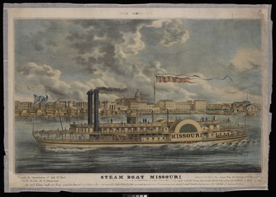 Nouvelle-Orléans. Bateau à vapeur Missouri - Unknown artist