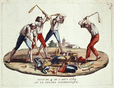Nuit du 4-5 août 1789, ou délire patriotique, fin du 18ème siècle - Unknown artist