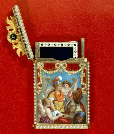 Étui à carnet décoré d