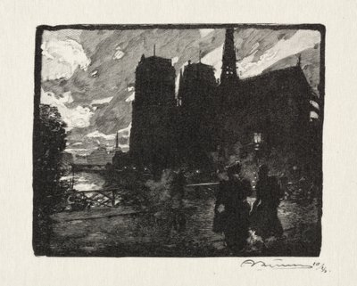 Notre Dame, le Soir - Unknown artist