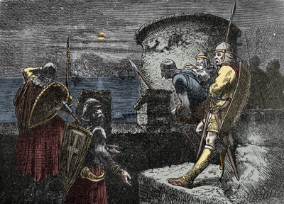En guet des Normands - la garde varègue observe l