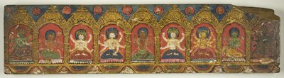 Une paire de couvertures de manuscrits à charmes magiques (Dharani) - Unknown artist