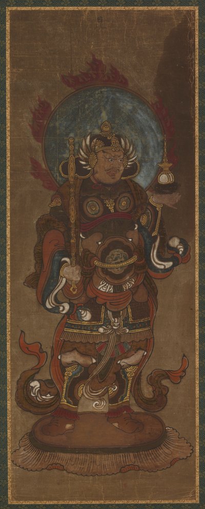 Un des douze deva : Bishamon-ten (<em>Vaisravana</em>) - Unknown artist