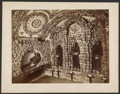 [Ossuaire dans une église des Capucins, Rome] - Unknown artist