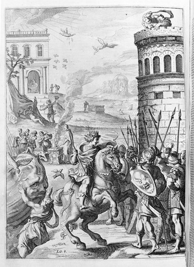 Ovide (Ovidius) - illustration pour le livre 15 - (P. Ovidii Nasonis Metamorphose libri XV avec des notes de TH. Farnabii.) note de Thomas Farnaby (Farnabia) (1575-1647) - Unknown artist