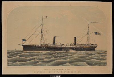 Steamer John L Stephens de la Pacific Mail Steam Ship Company - Unknown artist