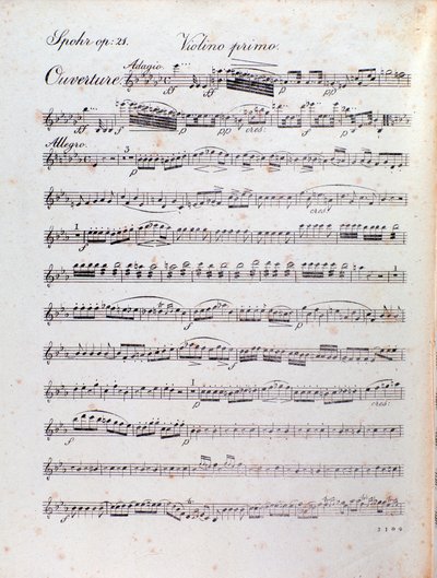 Page de partition musicale de l