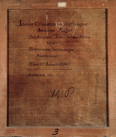 Portrait de Mozart à l