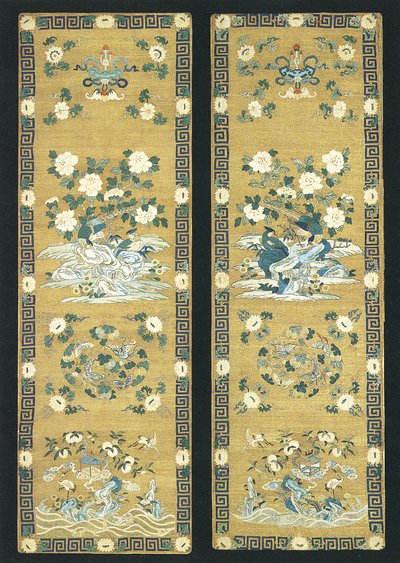 Paire de panneaux de chaise - Unknown artist