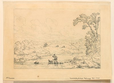 Scène pastorale, premier processus - Unknown artist