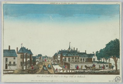 Peep-show, Vue du Canal de Delft à La Haye Ville de Hollande, 16 - Unknown artist