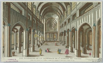Peep-show, Vue Intérieure de la Cathédrale de St. Etienne de Vienne - Unknown artist