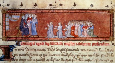 Philippe Auguste (1165 - 1223) remet le premier privilège - Unknown artist