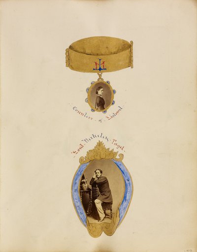 [Photo collage avec les portraits de la comtesse de Listowel et de Lord Berkeley Paget]. - Unknown artist