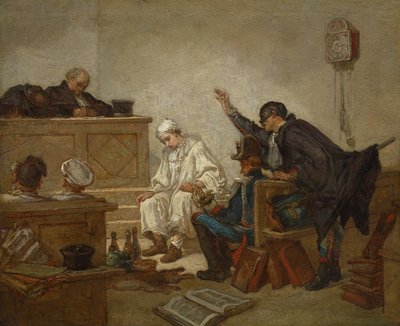 Pierrot au tribunal criminel - Unknown artist