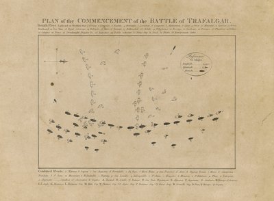 Plan du commencement de la bataille de Trafalgar - Unknown artist