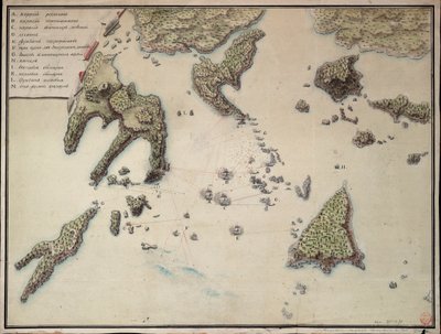 Plan de la prise de Barasound en Finlande - Unknown artist