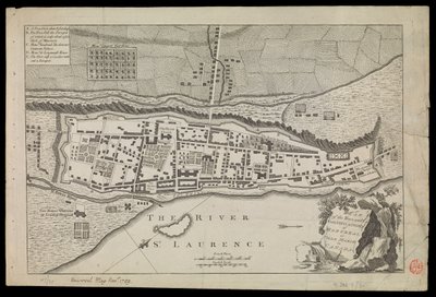 Plan de la ville et des fortifications de Montréal ou Villa Marie au Canada - Unknown artist
