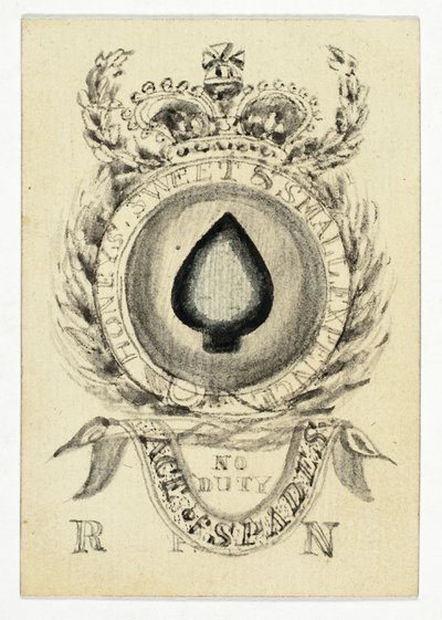 Carte à jouer : As de pique - Unknown artist