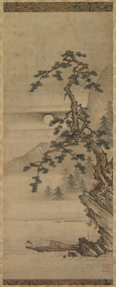 Jouer de la flûte au clair de lune - Unknown artist