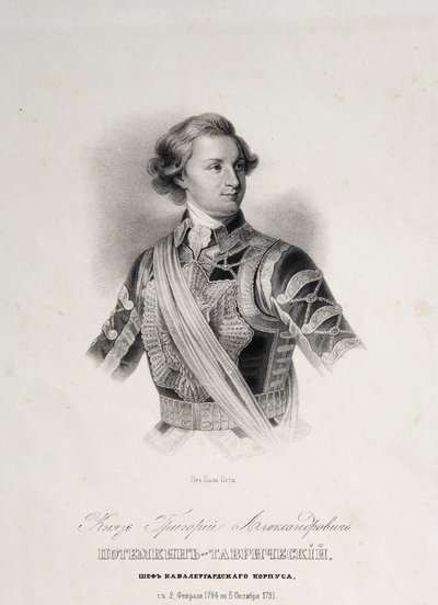 Portrait de Grigori Aleksandrovitch Potemkine - Unknown artist