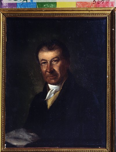 Portrait du compositeur Dmitry Bortniansky (1751-1825). Peinture anonyme. Huile sur toile, fin 18e siècle. Classicisme. State Central A. Bakhrushin Theatre Museum, Moscou. - Unknown artist