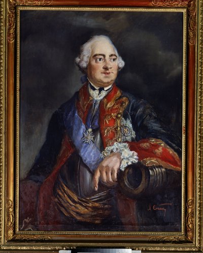 Portrait du mathematicien Leonard Euler. Peinture anonyme - Unknown artist
