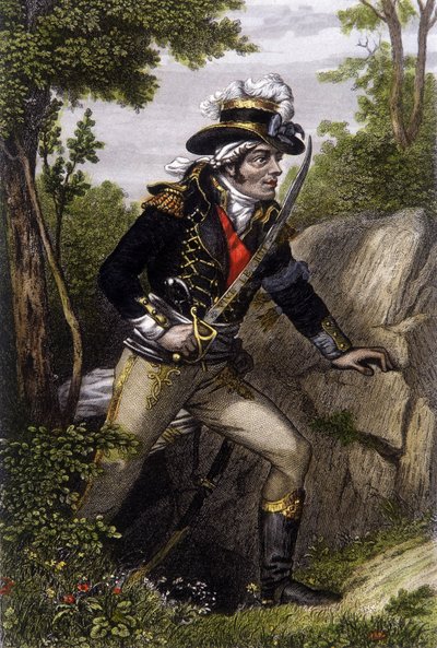 Portrait en pied du chef chouan François Athanase de Charette de la Contrie (1763-1796) - Unknown artist
