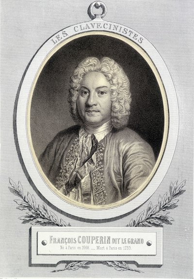 Portrait en médaillon de François Couperin dit Le Grand, n.d. 19ème siècle - Unknown artist