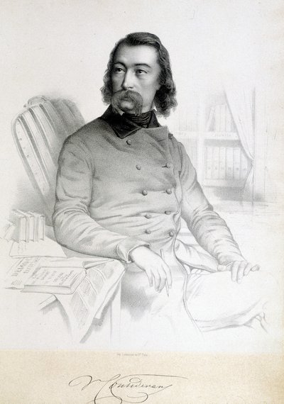 Portrait de Barthélemy Prosper Enfantin, dit le Père Enfantin (1796-1864), saint-simonien - Unknown artist