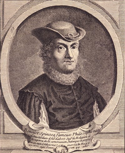 Portrait de Baruch Spinoza (1632-1677), philosophe néerlandais. Gravure du XVIIIe siècle - Unknown artist