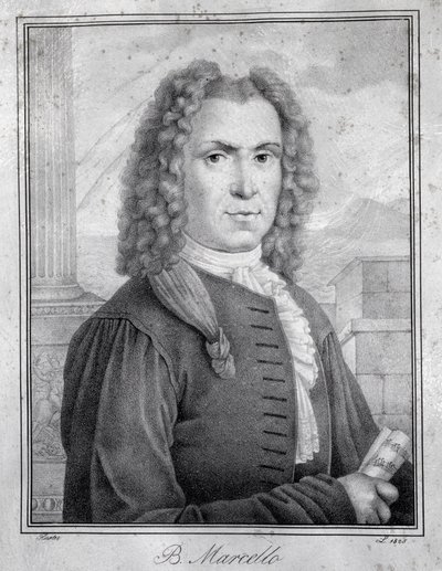 Portrait de Benedetto Marcello (gravure) - Unknown artist