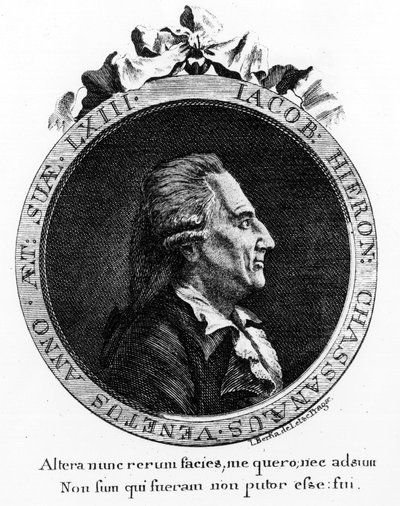 Portrait de Casanova (1725 - 1798) - portrait en frontispice, dans « Histoire de ma fuite des prisons de la République de Venise », écrit à Dux en Bohême - Unknown artist