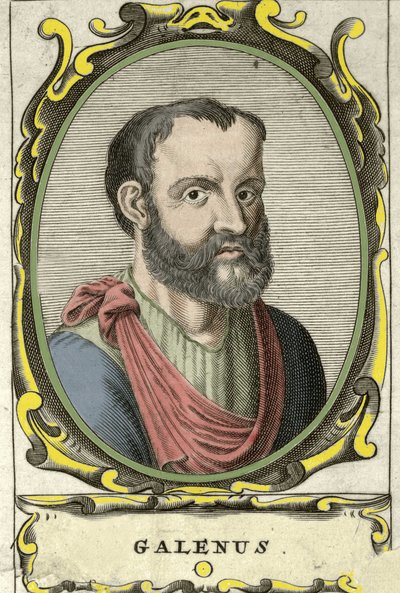 Portrait de Claude Galien, médecin grec. Gravure du 18ème siècle - Unknown artist