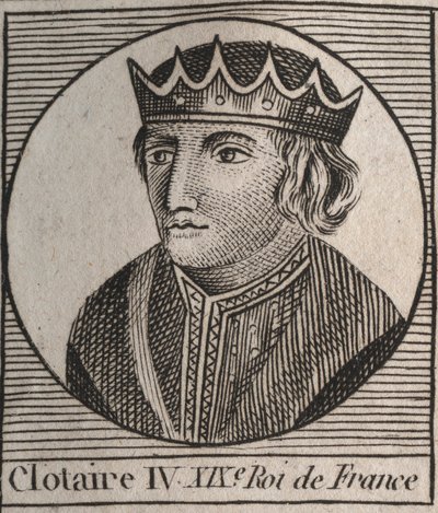 Portrait de Clotaire IV (ca. 685-719), Roi des Francs d