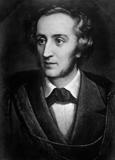 Portrait de Felix Mendelssohn Bartholdy (1809-1847), compositeur et directeur allemand - Unknown artist